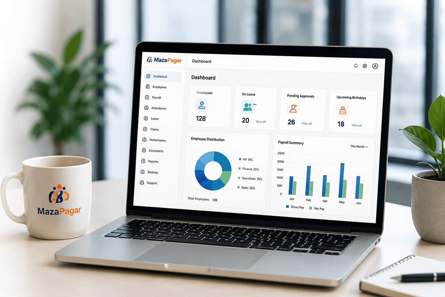 MazaPagar business management dashboard